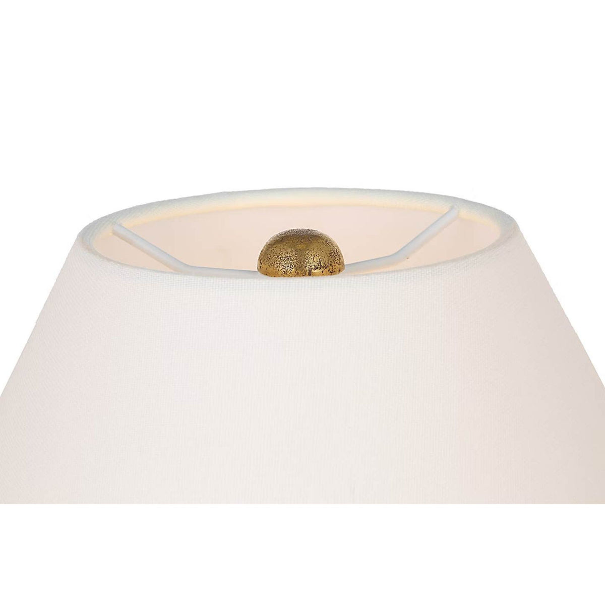Ralph Lauren Barden 18" Table Lamp in Museum Brass with Linen Shade W14.5" x H18.5"