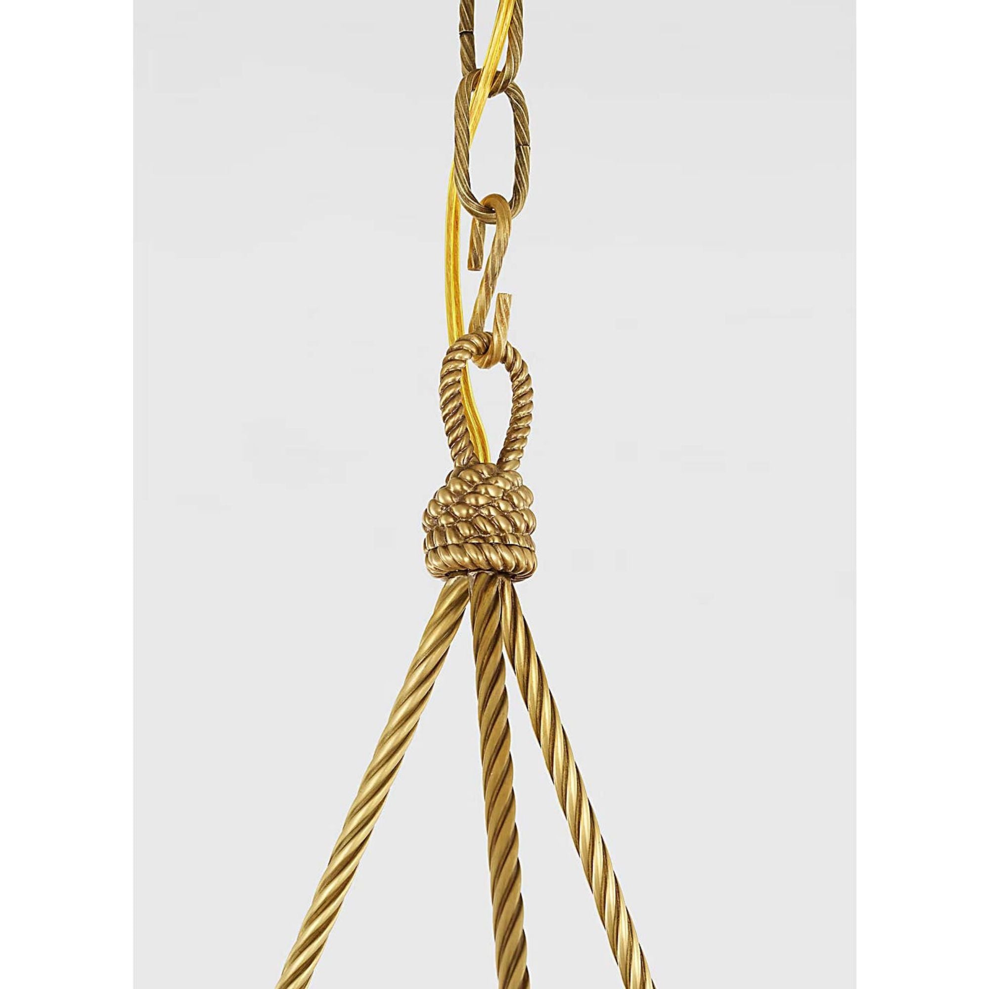 Ralph Lauren Claremont 21" Bowl Chandelier in Natural Brass with Alabaster W20.5" x H27.25"