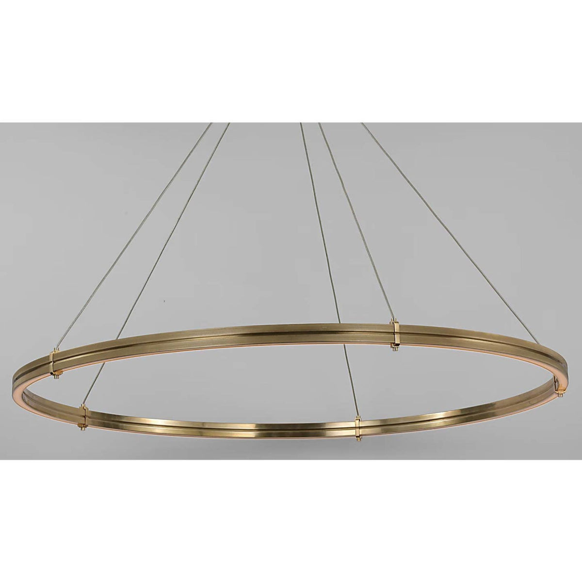 Ralph Lauren Paxton 60" Ring Chandelier in Natural Brass W60"