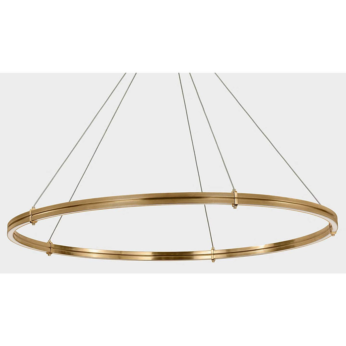 Ralph Lauren Paxton 60" Ring Chandelier in Natural Brass W60"