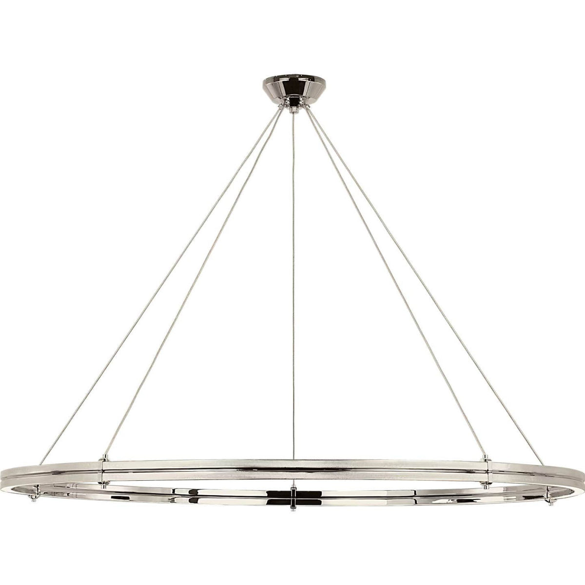 Ralph Lauren Paxton 60" Ring Chandelier in Polished Nickel W60"