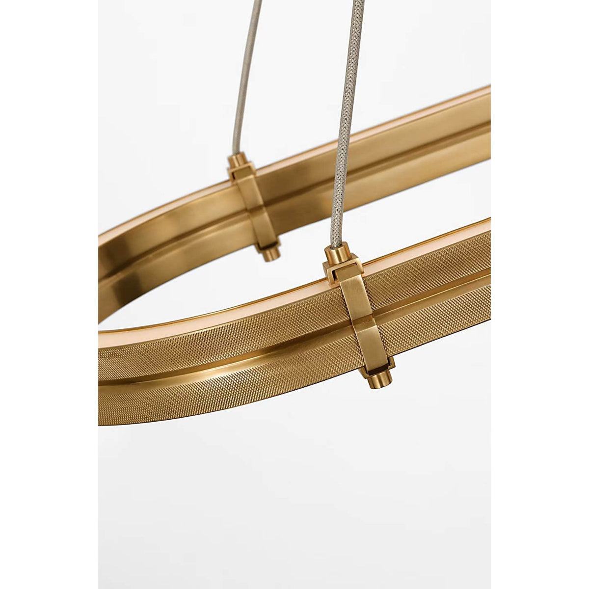 Ralph Lauren Paxton 54" Oval Linear Chandelier in Natural Brass W14.25" x 54"