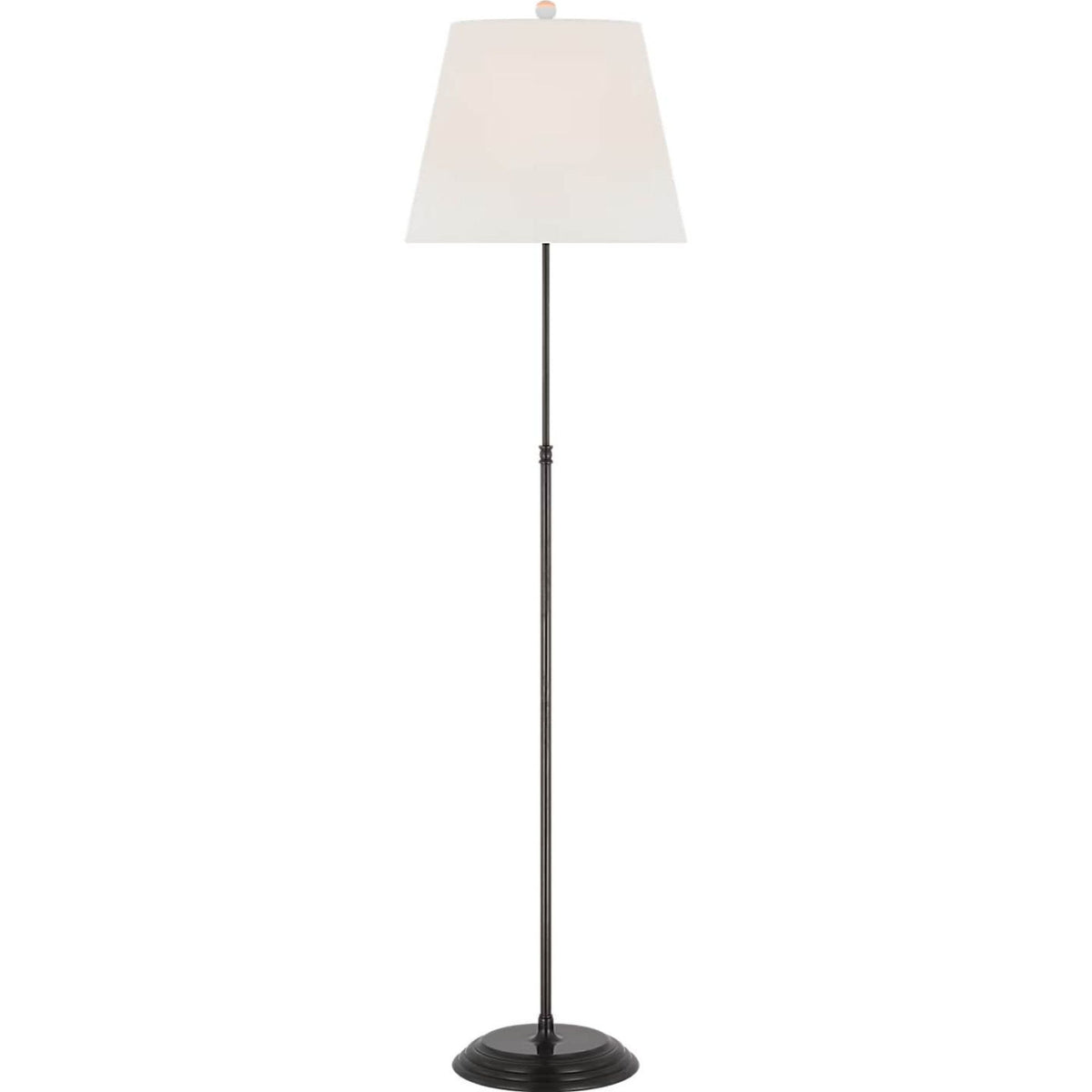 Suzanne Kasler Wyatt 52" Floor Lamp in Bronze with Linen Shade W13" x H52.25"