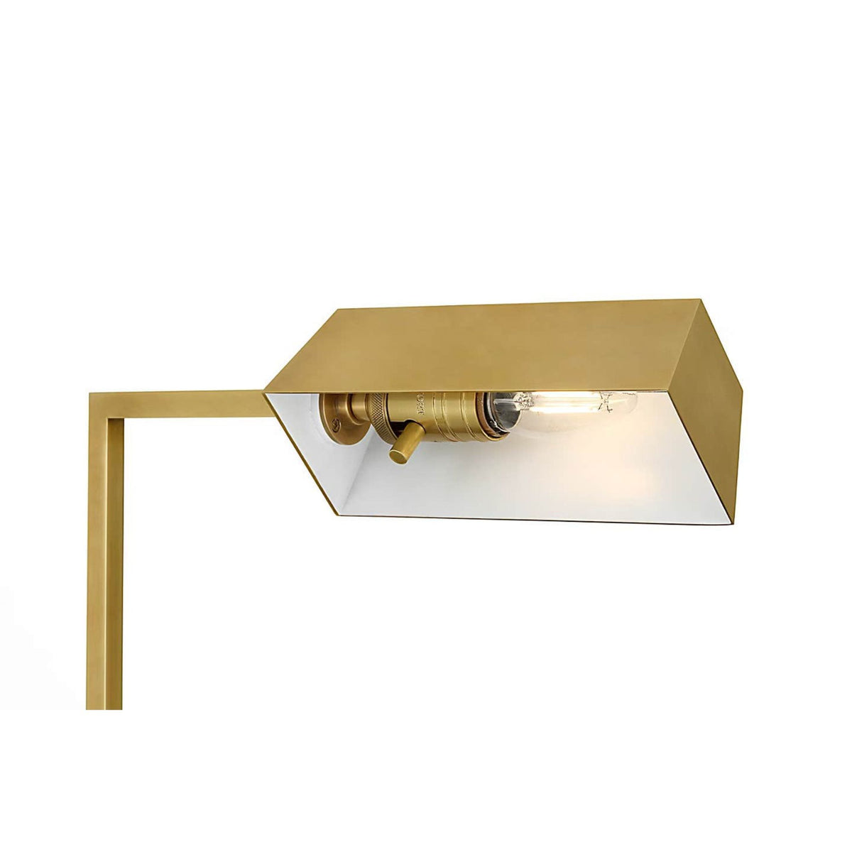 Suzanne Kasler Adley Adjustable Pharmacy Floor Lamp in Hand-Rubbed Antique Brass W6.5" x H34" - 45" x E16.5"