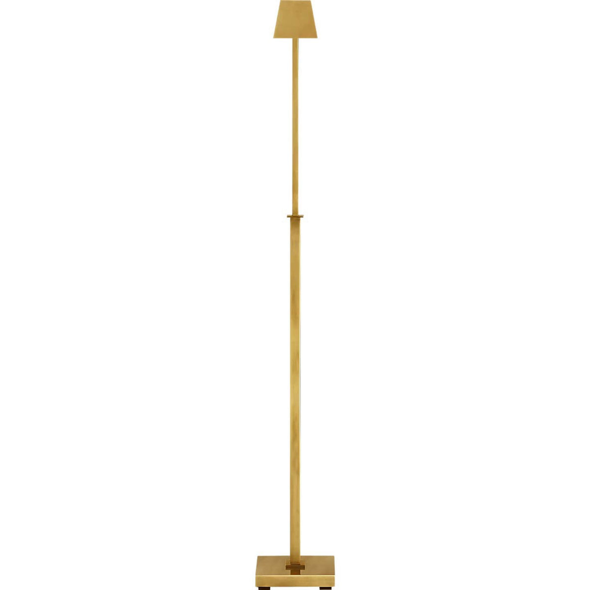 Suzanne Kasler Adley Adjustable Pharmacy Floor Lamp in Hand-Rubbed Antique Brass W6.5" x H34" - 45" x E16.5"