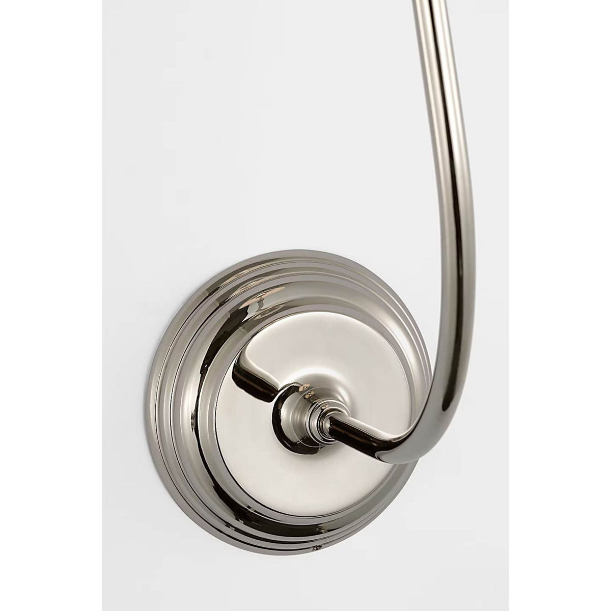Suzanne Kasler Wyatt 20" Sconce in Polished Nickel with Linen Shade W6.25" x H20" x E10"