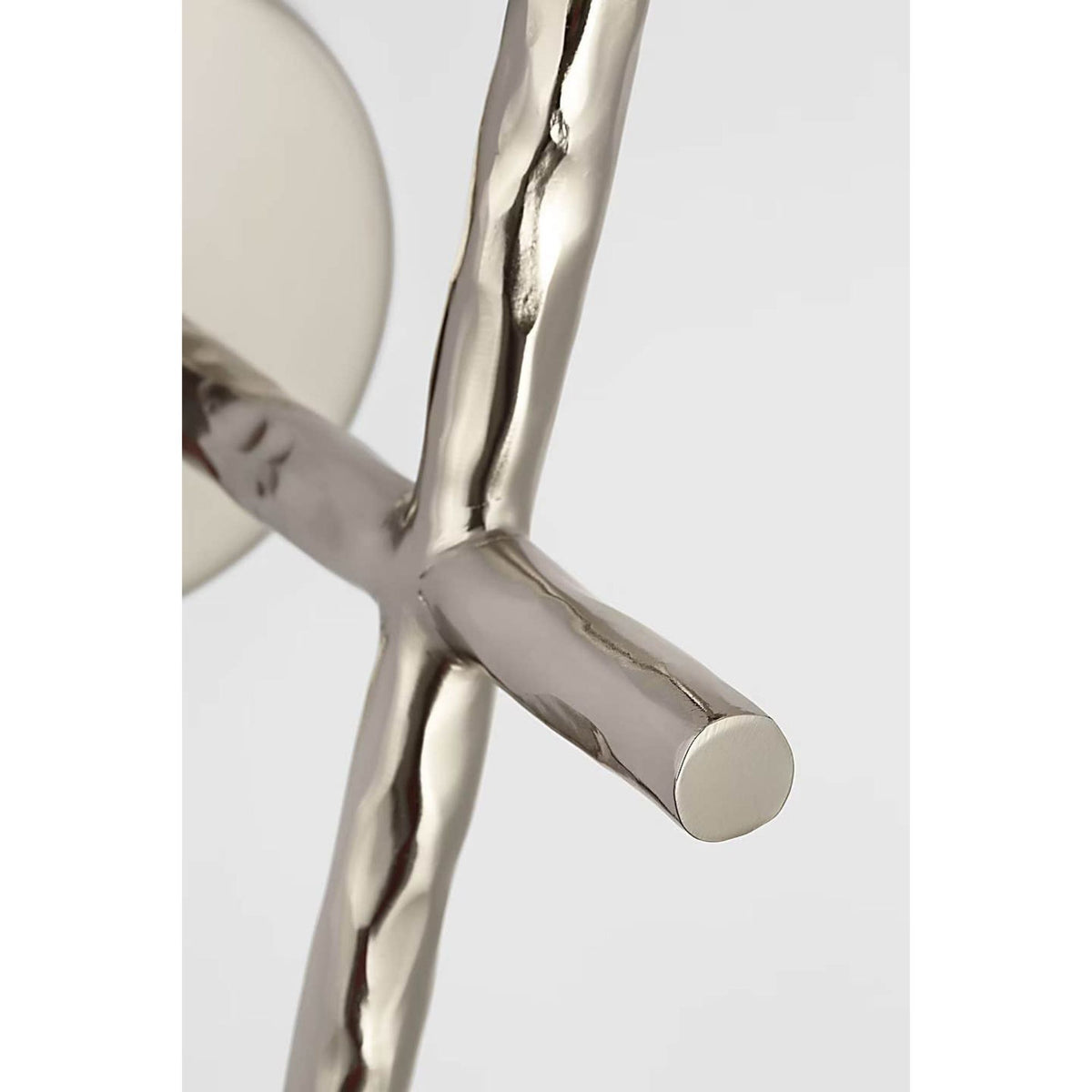 Suzanne Kasler Collette 23" Tail Sconce in Polished Nickel with Linen Shade W8" x H23" x E9.75"