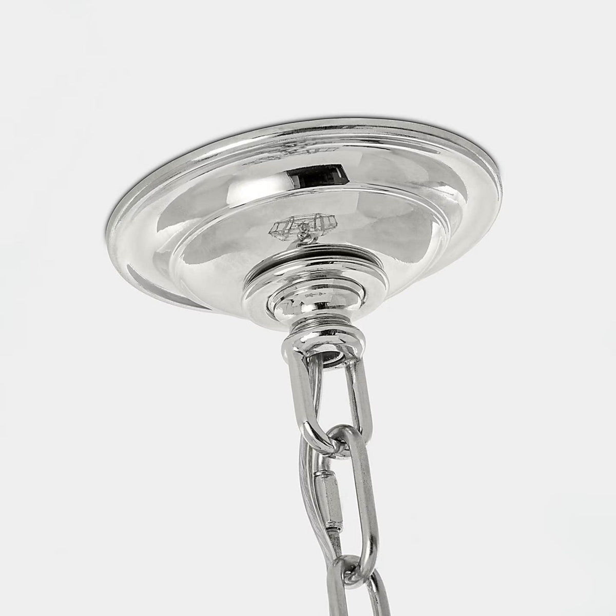 Suzanne Kasler Morris Medium Lantern in Polished Nickel with Clear Glass W19.75" x H26"