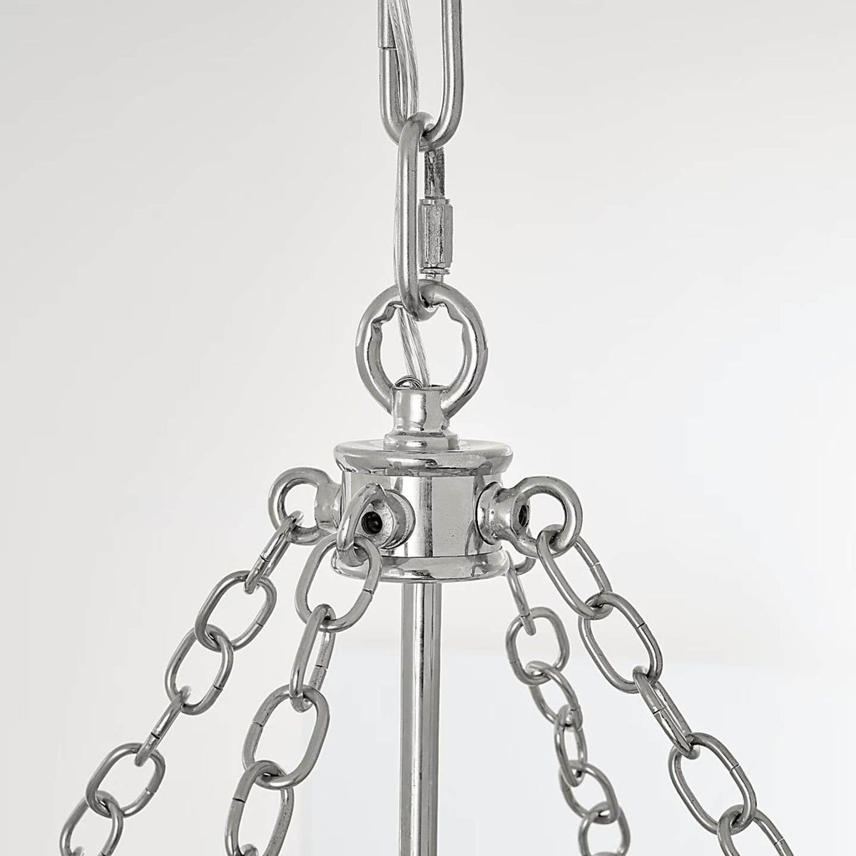 Suzanne Kasler Morris Medium Lantern in Polished Nickel with Clear Glass W19.75" x H26"