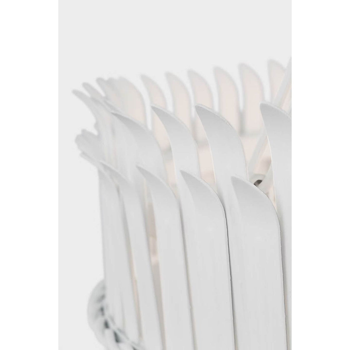 Suzanne Kasler Leslie 27" Chandelier in Plaster White with Frosted Acrylic W26.75" x H26.5"