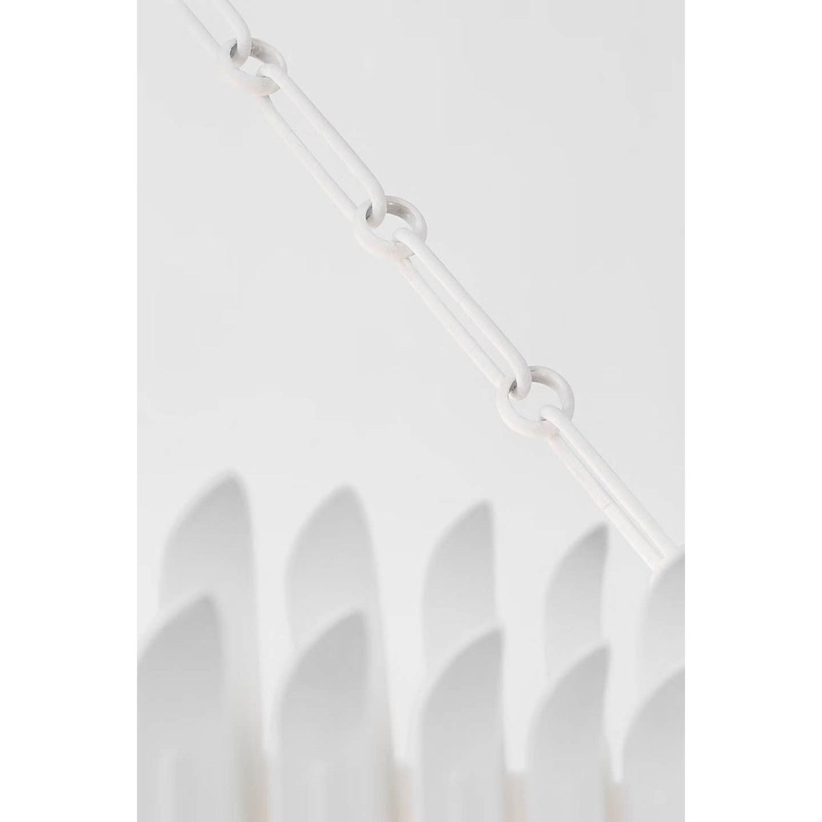 Suzanne Kasler Leslie 37" Chandelier in Plaster White with Frosted Acrylic W36.75" x H29.75"