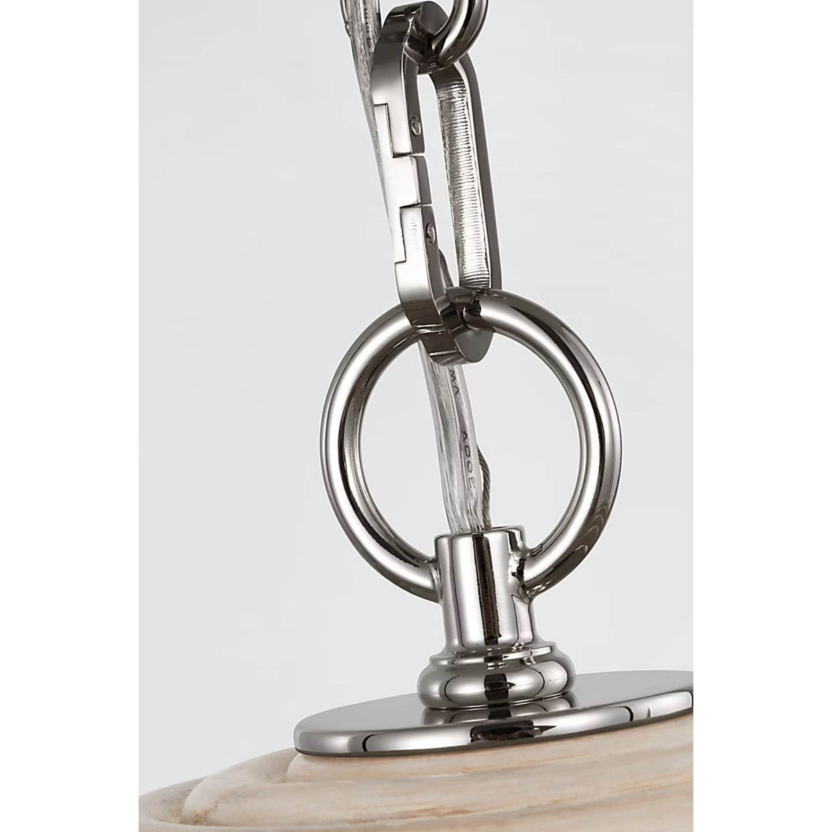 Suzanne Kasler Emerson 16" Pendant in Polished Nickel with Ash Rattan Shade W15.75" x H8.5"