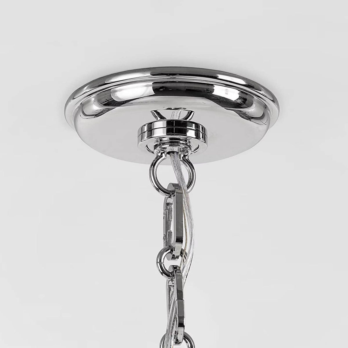 Suzanne Kasler Emerson 16" Pendant in Polished Nickel with Natural Rattan Shade W15.75" x H8.5"