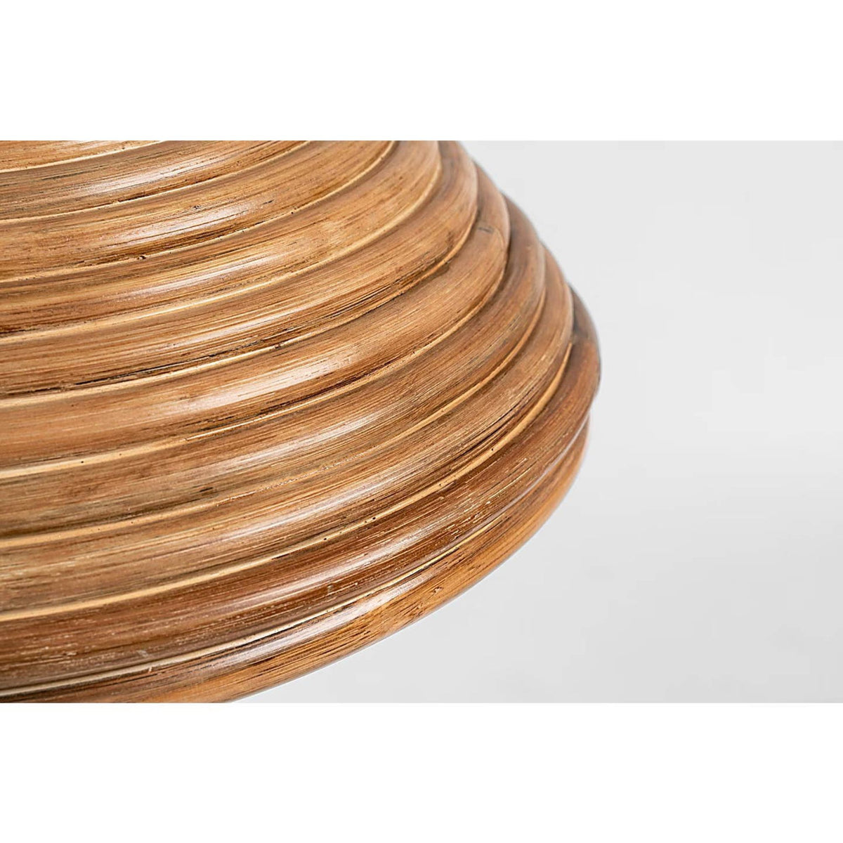 Suzanne Kasler Emerson 16" Pendant in Polished Nickel with Natural Rattan Shade W15.75" x H8.5"