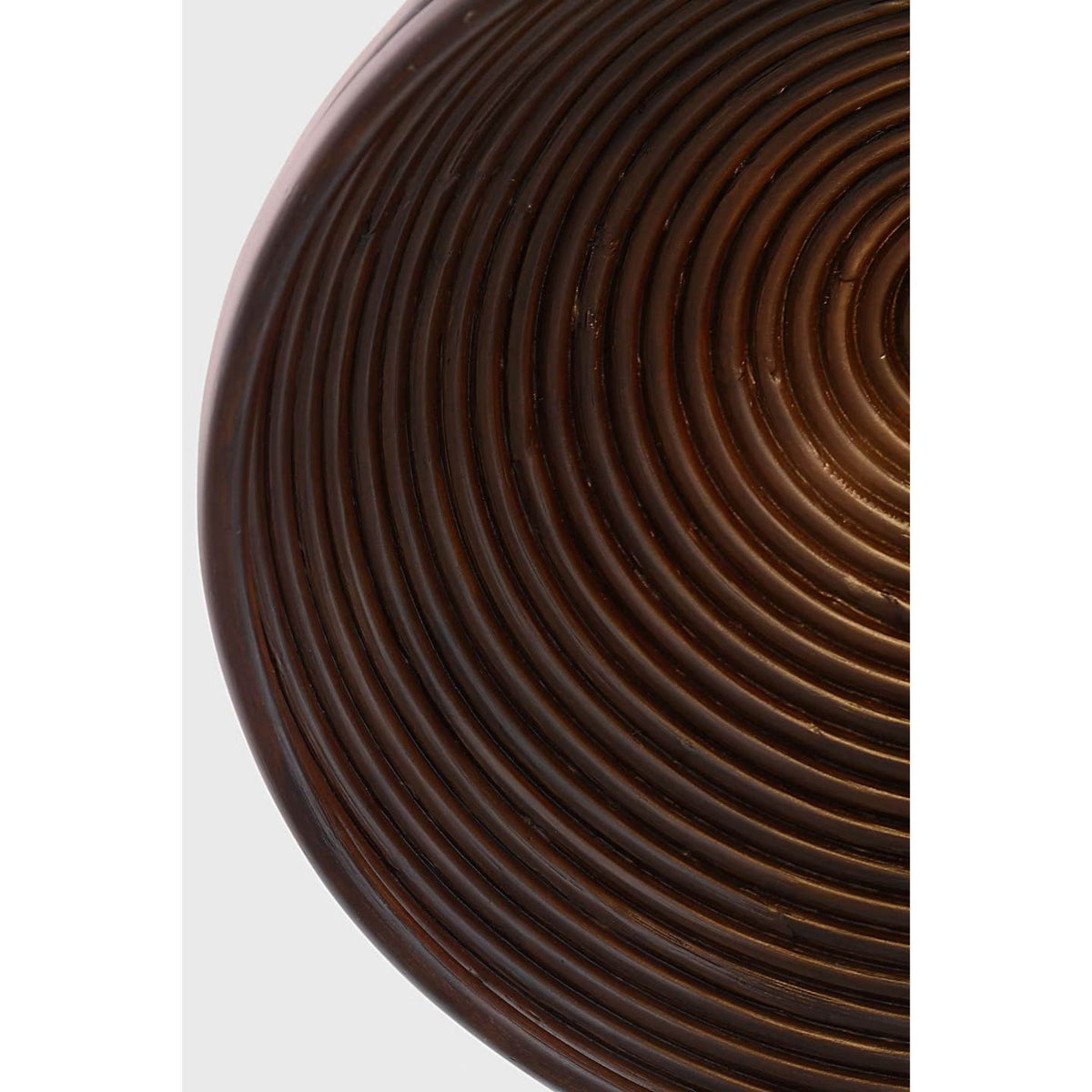 Suzanne Kasler Emerson 23" Pendant in Bronze with Espresso Rattan Shade W22.75" x H11.75"