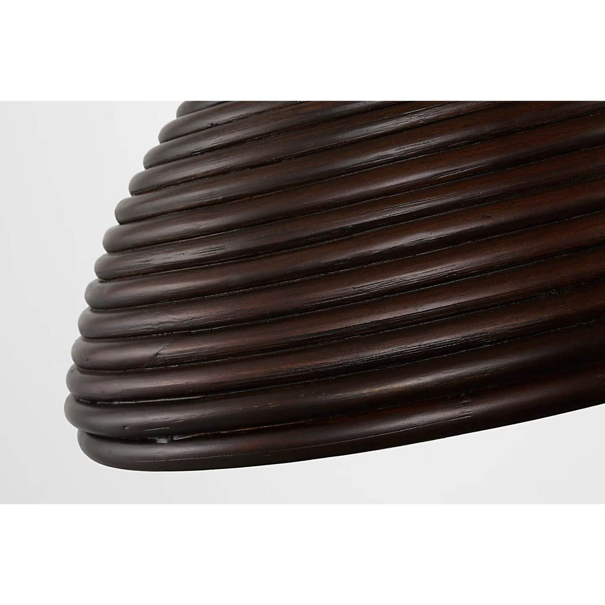 Suzanne Kasler Emerson 23" Pendant in Bronze with Espresso Rattan Shade W22.75" x H11.75"