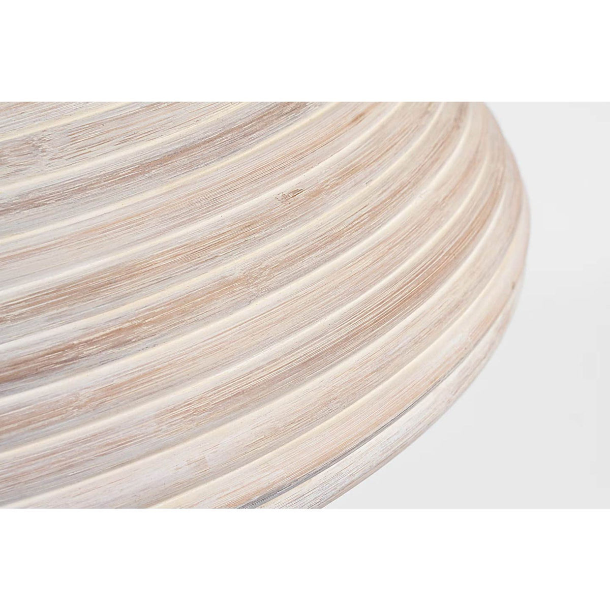 Suzanne Kasler Emerson 23" Pendant in Polished Nickel with Ash Rattan Shade W22.75" x H11.75"