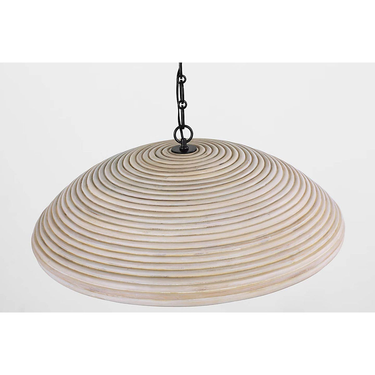 Suzanne Kasler Emerson 29" Pendant in Bronze with Ash Rattan Shade W29.25" x H11"
