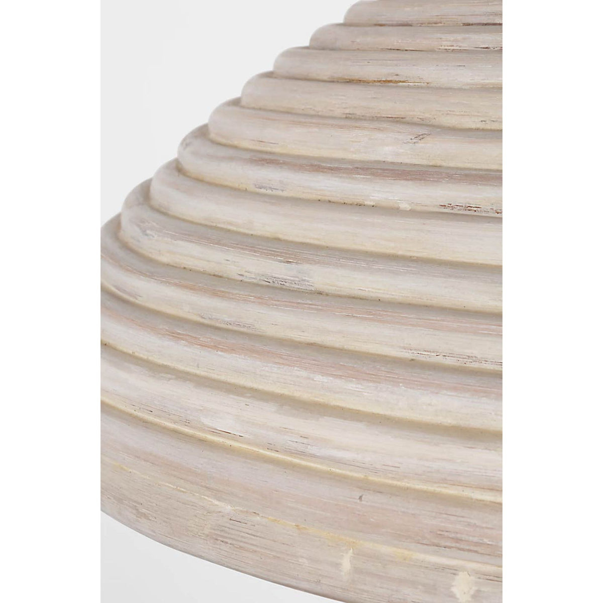 Suzanne Kasler Emerson 29" Pendant in Polished Nickel with Ash Rattan Shade W29.25" x H11"