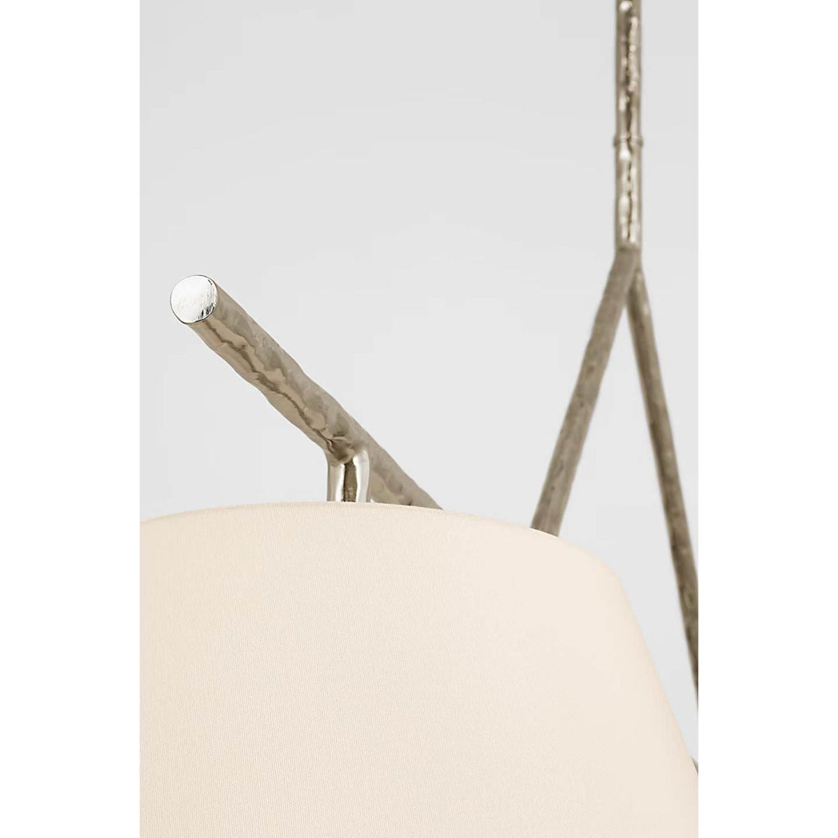 Suzanne Kasler Collette 70" Linear Chandelier in Polished Nickel with Linen Shades W18" x 70"