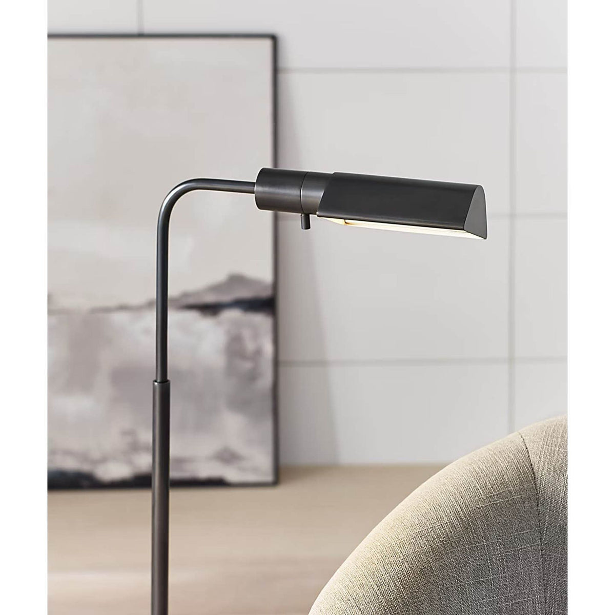 Visual Comfort Studio Adjustable Floor Lamp in Bronze H34" - 45" x E13"