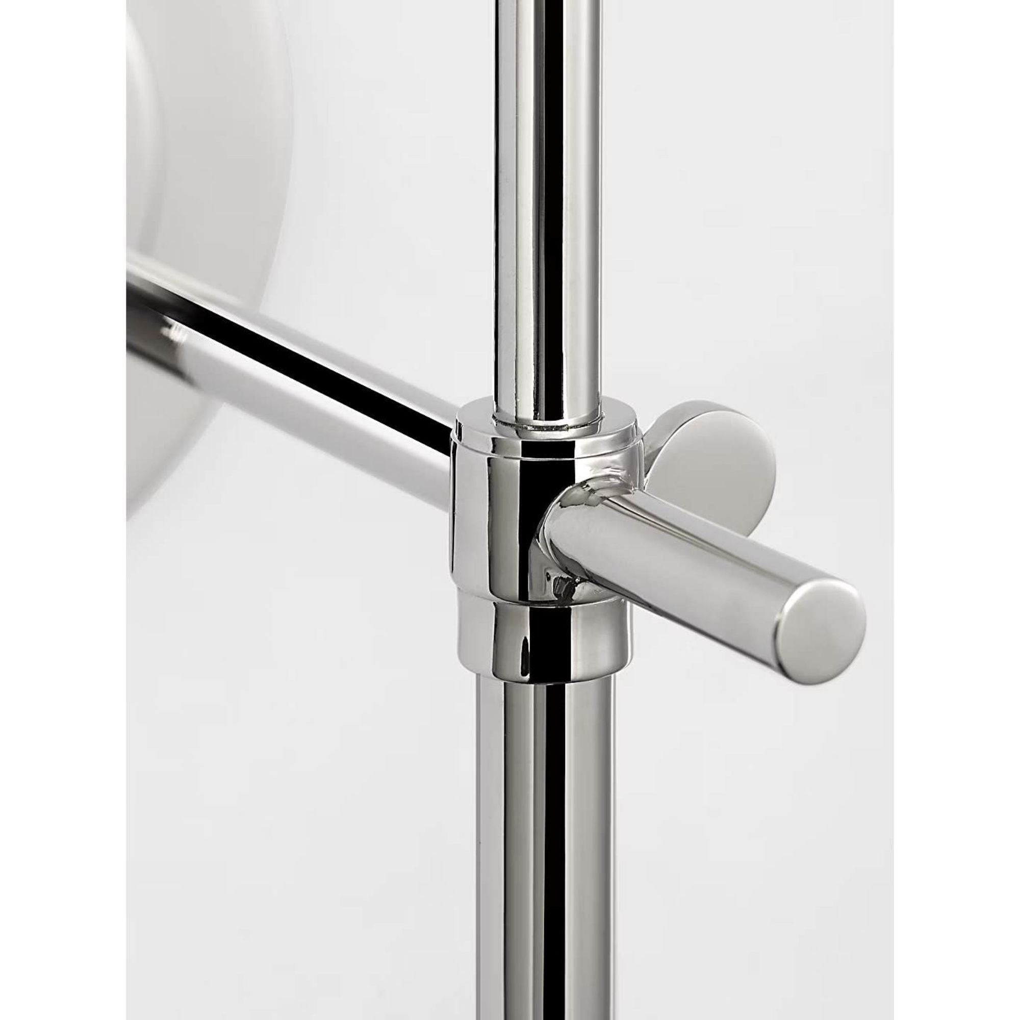 Thomas O'Brien Bryant 15" Cordless Sconce in Polished Nickel with Linen Shade W5.5" x H15.25" x E8.5"