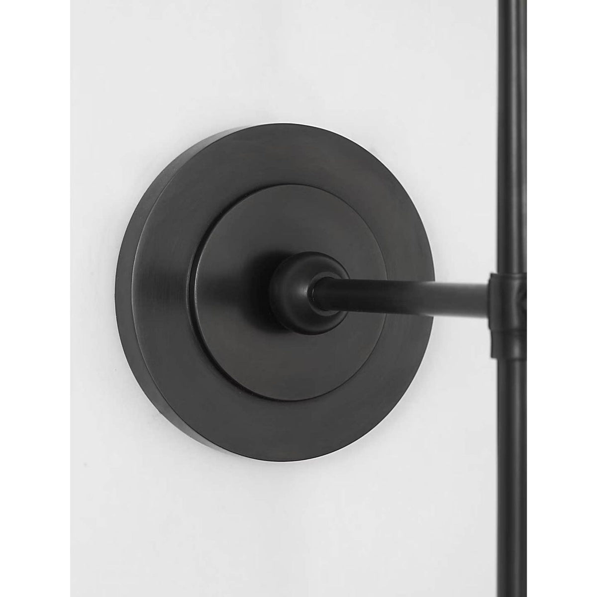 Thomas O'Brien Bryant 15" Cordless Bath Sconce in Bronze with White Glass W5.5" x H15" x E8.5"