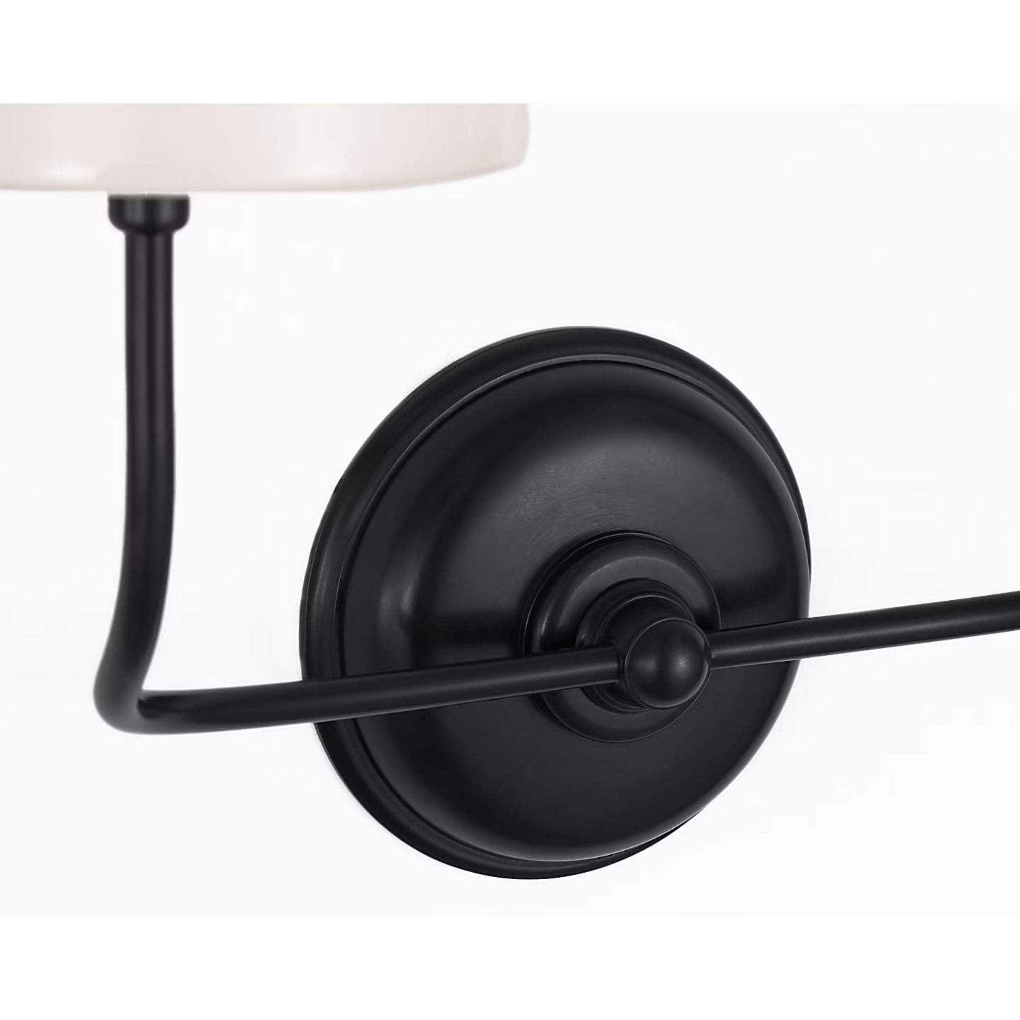 Thomas O'Brien Vendome Double Sconce in Bronze with White Glass W17.75" x H14.75" x E8.5"