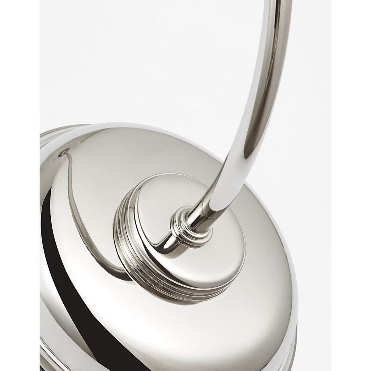 Thomas O'Brien Vendome 26" Single Cordless Sconce in Polished Nickel with Linen Shade W5.5" x H26.25" x E8.25"
