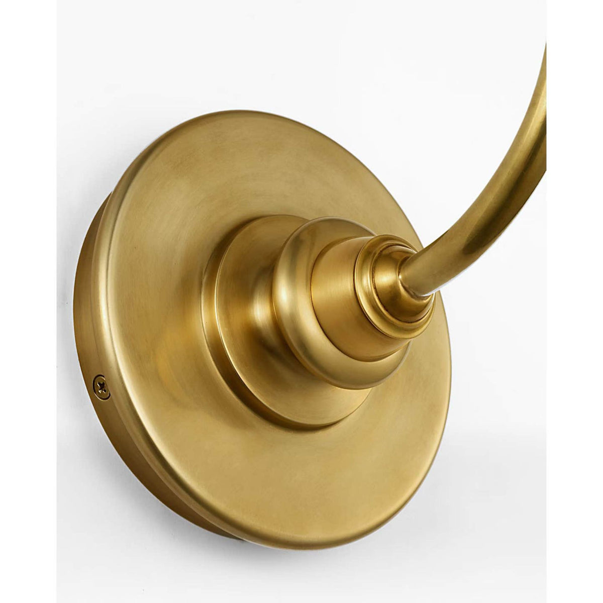 Thomas O'Brien Piaf Single Sconce in Hand-Rubbed Antique Brass with Linen Shade W6.5" x H18.5" x E9.25"