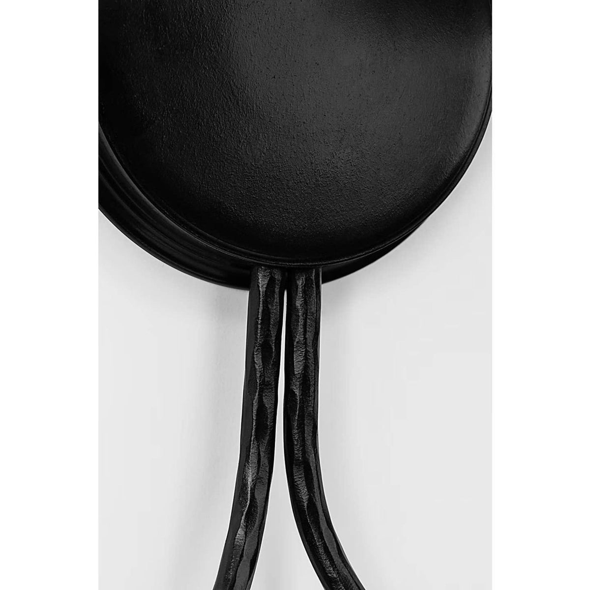 Thomas O'Brien Kairos 14" Double Sconce in Aged Iron and Roman Bronze with Linen Shades W12.75" x H14.25" x E6.75"