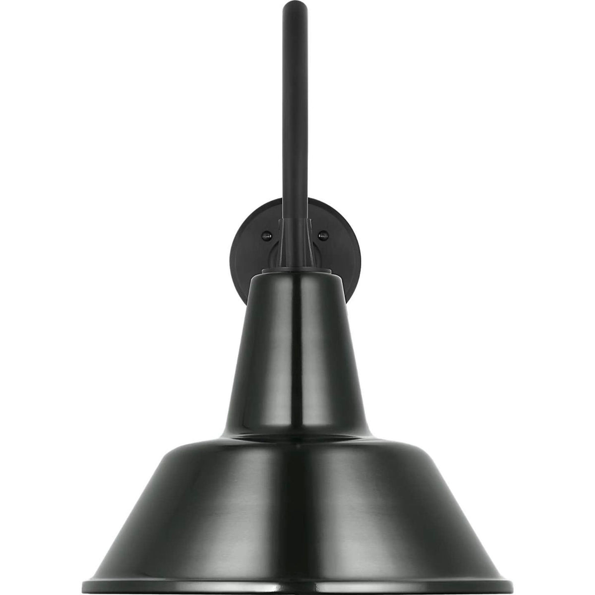 Thomas O'Brien Academy 23" Flynn Barn Light in Matte Black with 12.5" Green Bowers Shade W12.5" x H19" x E28.75"