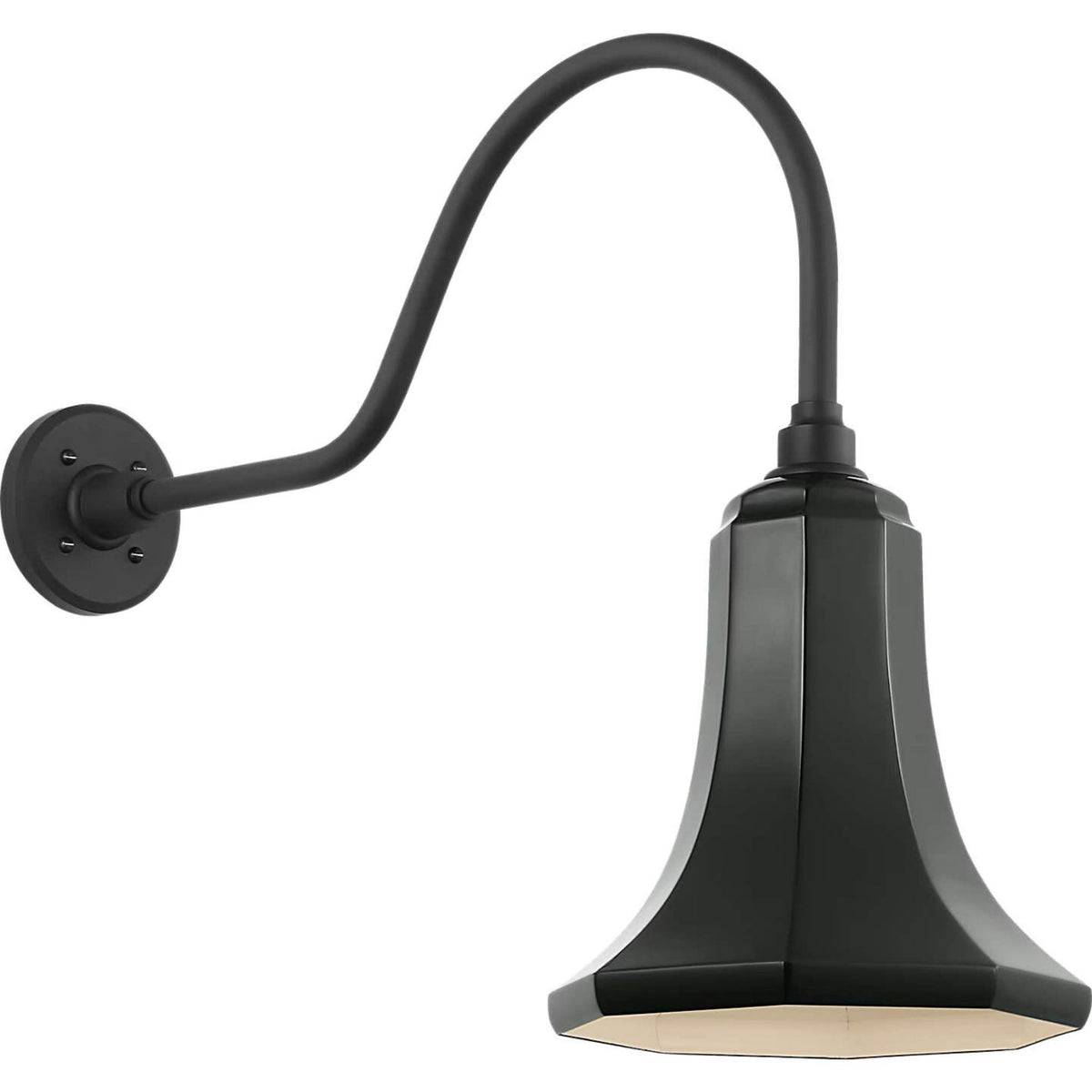 Thomas O'Brien Academy 23" Flynn Barn Light in Matte Black with 9.25" Green Savannah Shade W9.25" x H20.25" x E27.25"