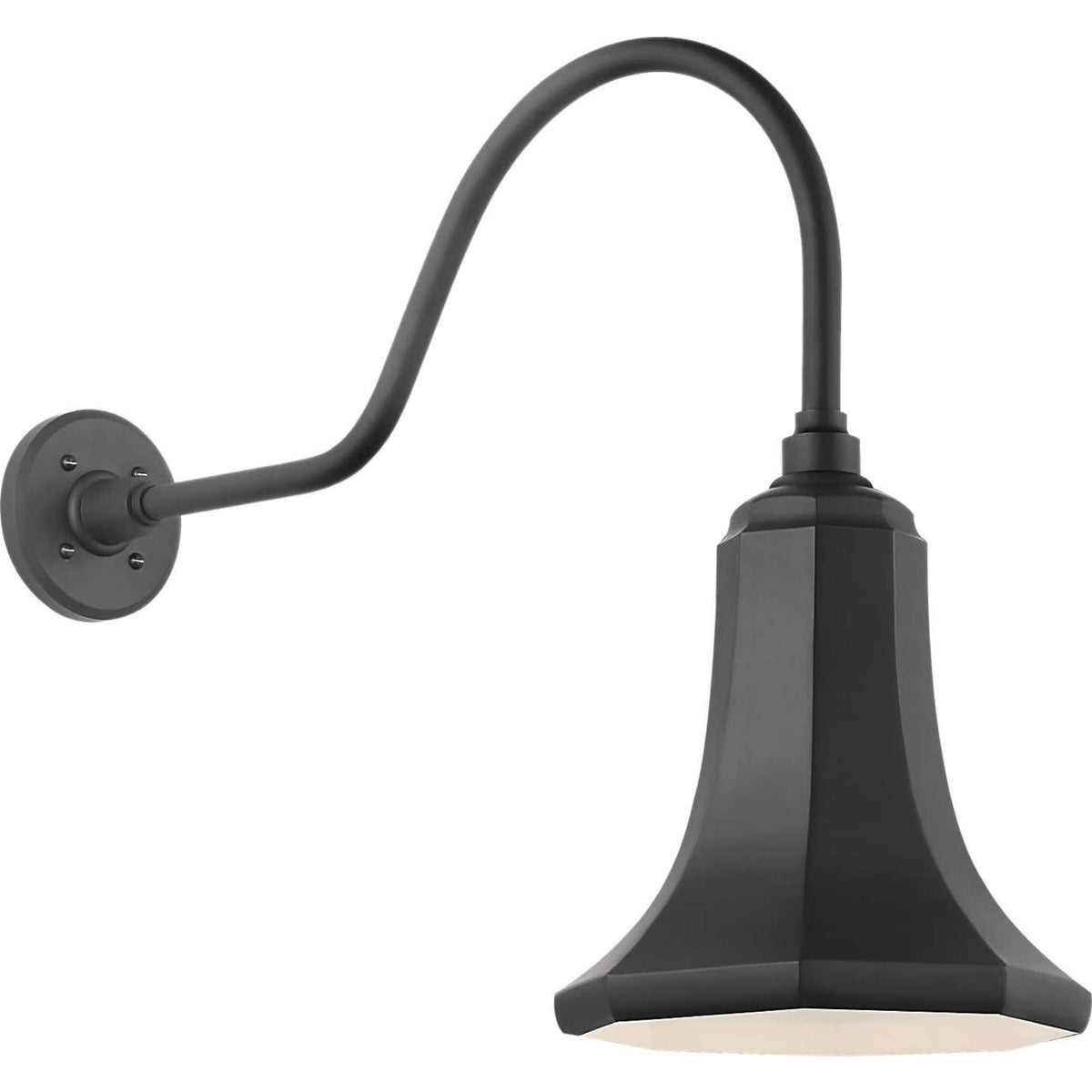 Thomas O'Brien Academy 23" Flynn Barn Light in Matte Black with 9.25" Savannah Shade W9.25" x H20.25" x E27.25"