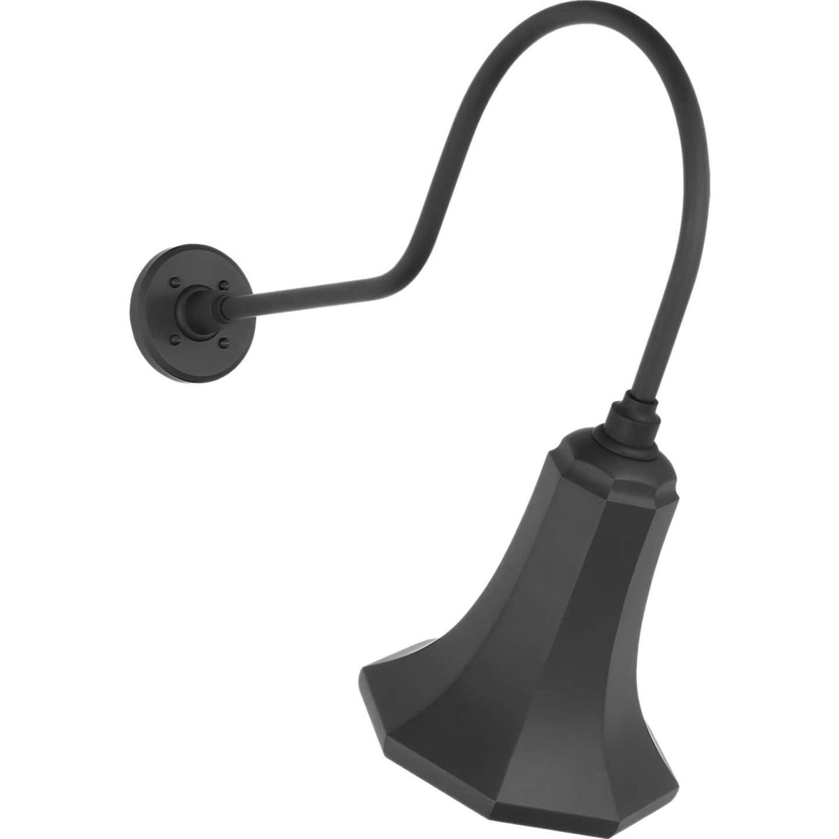 Thomas O'Brien Academy 26" Angled Flynn Barn Light in Matte Black with 9.25" Savannah Shade W9.25" x H24.25" x E26"