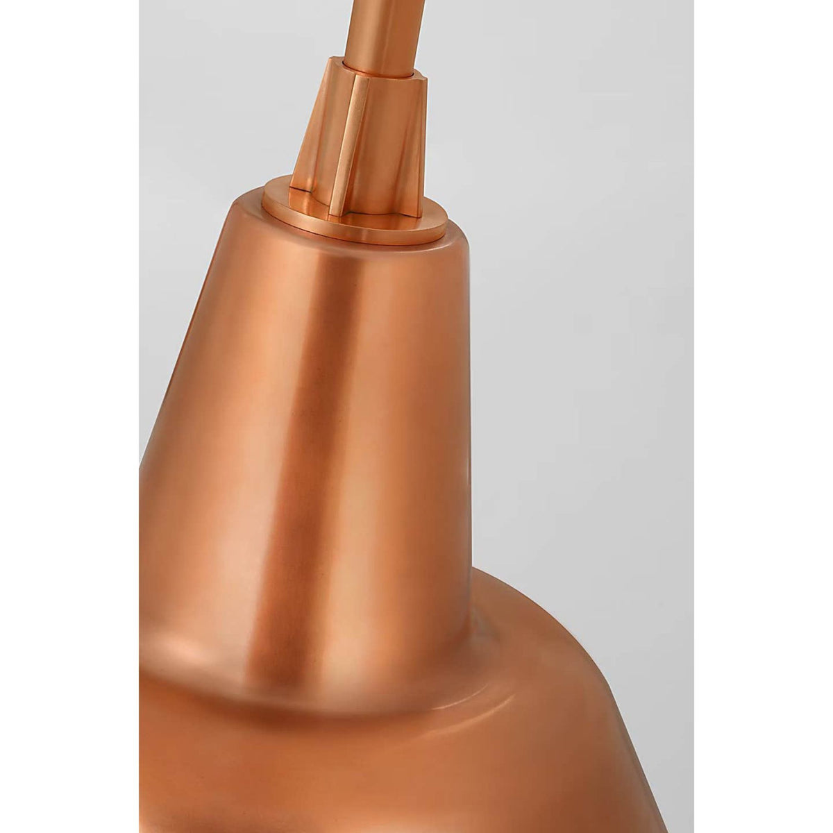Thomas O'Brien Academy 26" Angled Flynn Barn Light in Soft Copper with 12.5" Bowers Shade W12.5" x H24" x E26"
