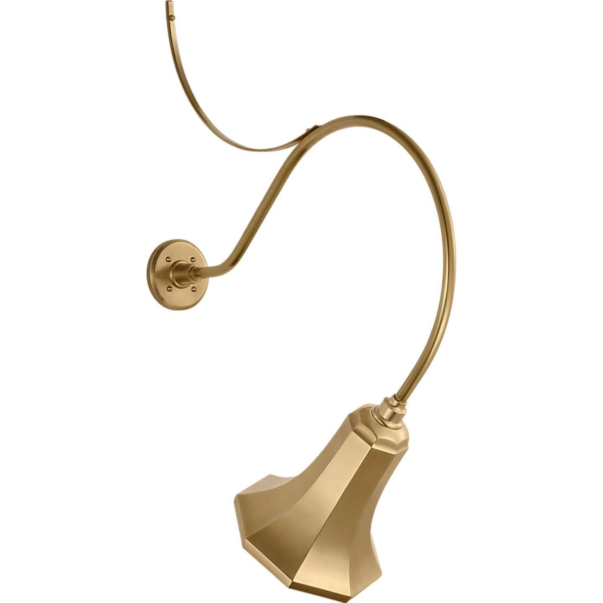 Thomas O'Brien Academy 26.5" Anchored Larrabee Barn Light in Hand-Rubbed Antique Brass with 9.25" Savannah Shade W9.25" x H37.75" x E26.5"