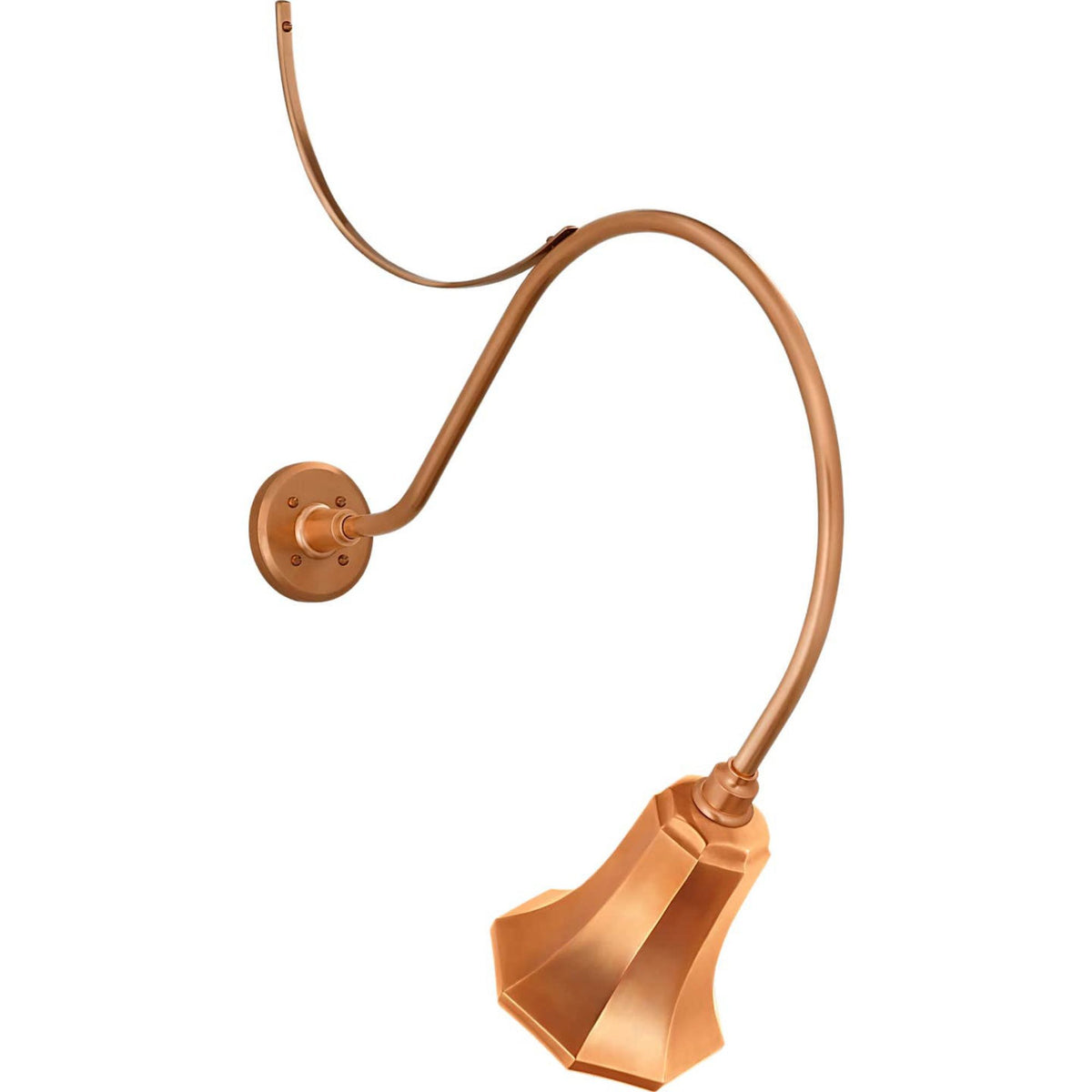 Thomas O'Brien Academy 26.5" Anchored Larrabee Barn Light in Soft Copper with 7.5" Savannah Shade W7.5" x H35.75" x E26.5"