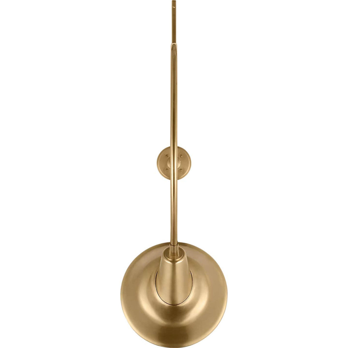 Thomas O'Brien Academy 36" Anchored Larrabee Barn Light in Hand-Rubbed Antique Brass with 12.5" Tilted Bowers Shade W12.5" x H44.75" x E36"