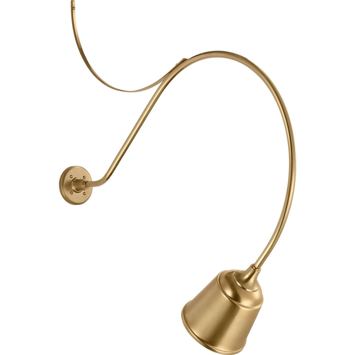 Thomas O'Brien Academy 36" Anchored Larrabee Barn Light in Hand-Rubbed Antique Brass with 8" Rockhouse Shade W8" x H42.25" x E36"