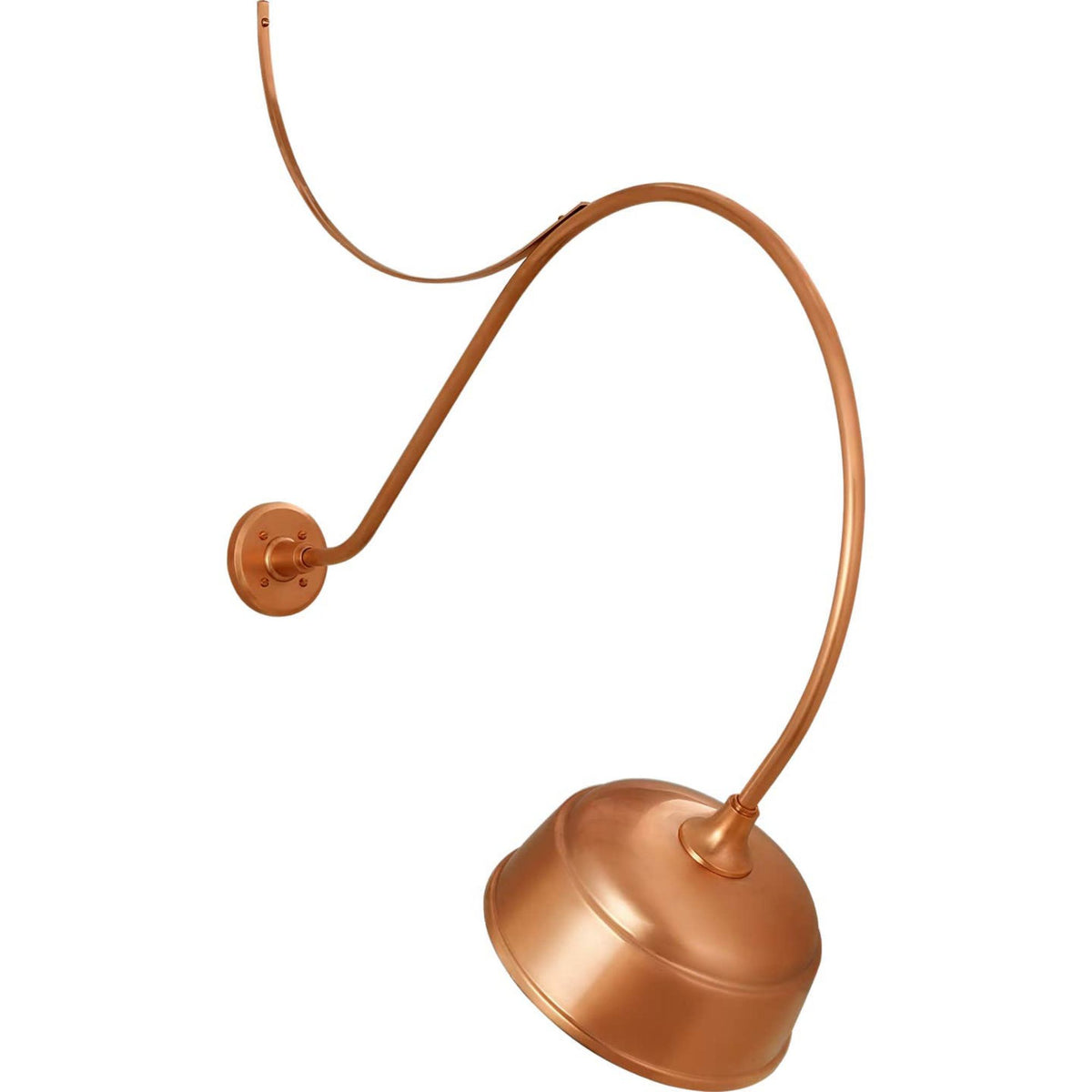 Thomas O'Brien Academy 36" Anchored Larrabee Barn Light in Soft Copper with 12.5" Rockhouse Shade W12.5" x H43" x E36"