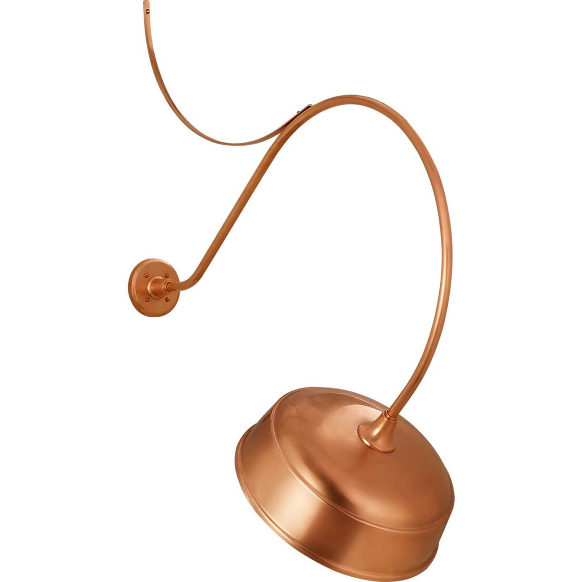 Thomas O'Brien Academy 36" Anchored Larrabee Barn Light in Soft Copper with 16" Rockhouse Shade W16" x H44.25" x E36"