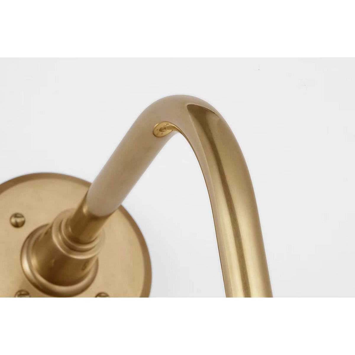 Thomas O'Brien Academy 11" Rex Barn Light in Hand-Rubbed Antique Brass with 12.5" White Tilted Bowers Shade W12.5" x H20.75" x E14"