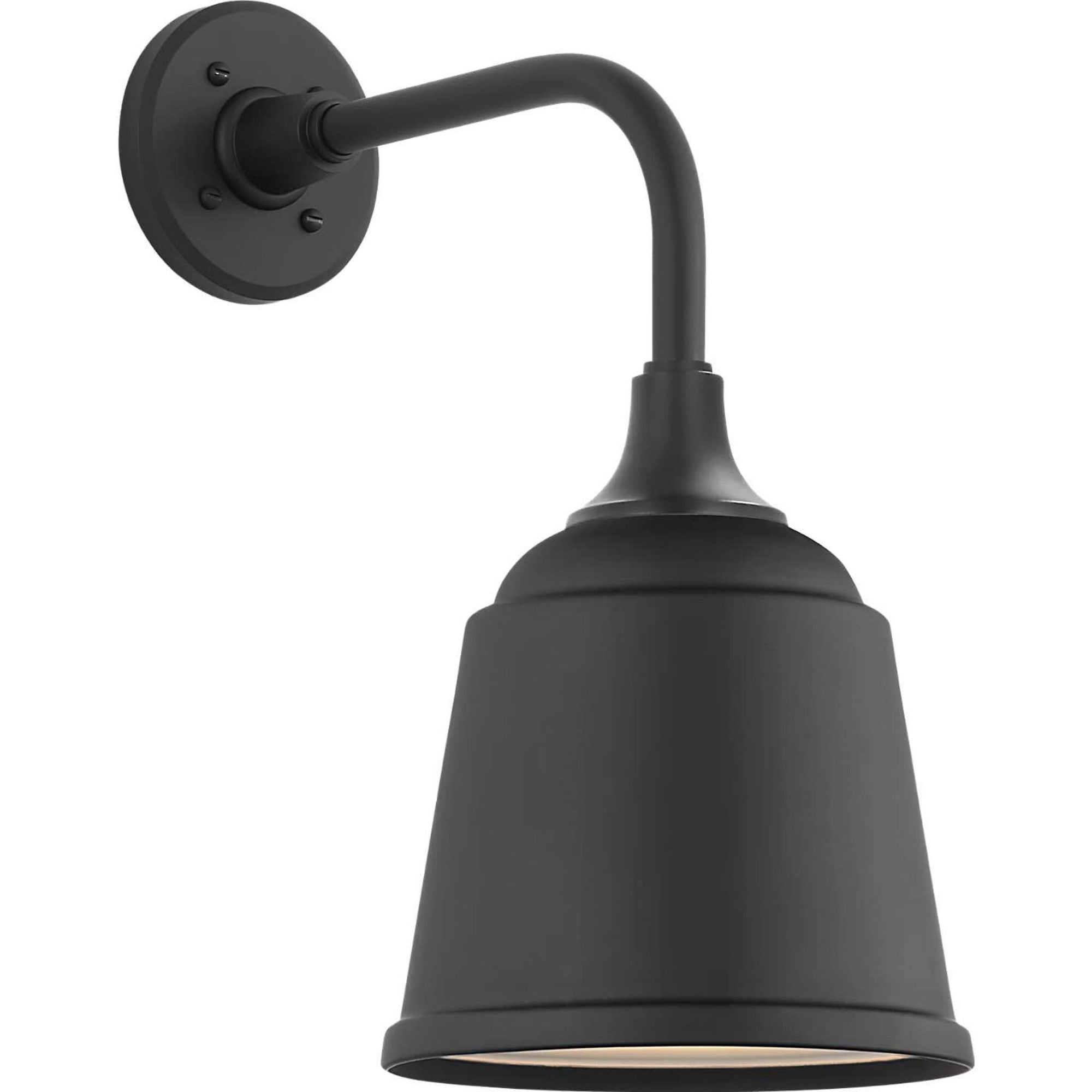 Thomas O'Brien Academy 11" Rex Barn Light in Matte Black with 8" Matte Black Rockhouse Shade W8" x H16.5" x E14.5"