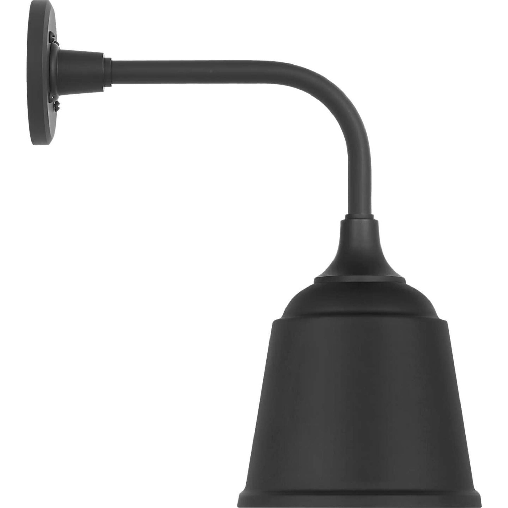 Thomas O'Brien Academy 11" Rex Barn Light in Matte Black with 8" Matte Black Rockhouse Shade W8" x H16.5" x E14.5"