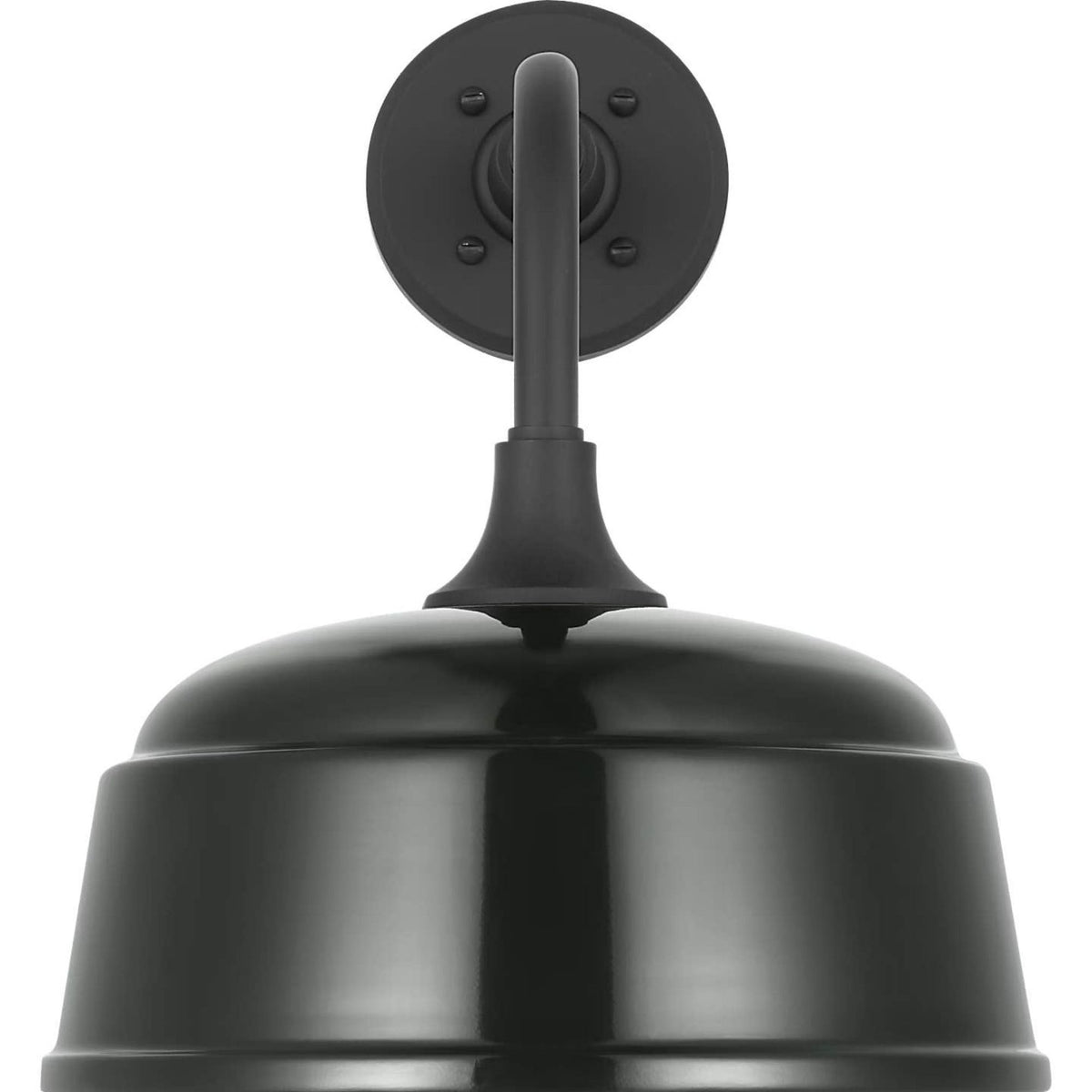 Thomas O'Brien Academy 11" Rex Barn Light in Matte Black with 12.5" Green Rockhouse Shade W12.5" x H15.25" x E16.75"