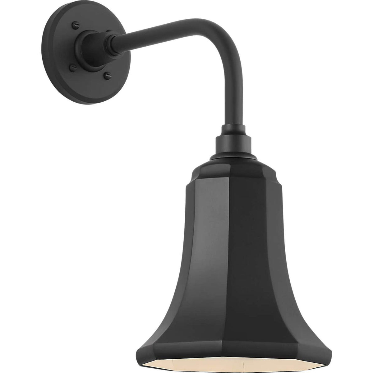Thomas O'Brien Academy 11" Rex Barn Light in Matte Black with 7.5" Matte Black Savannah Shade W7.5" x H17" x E14.25"