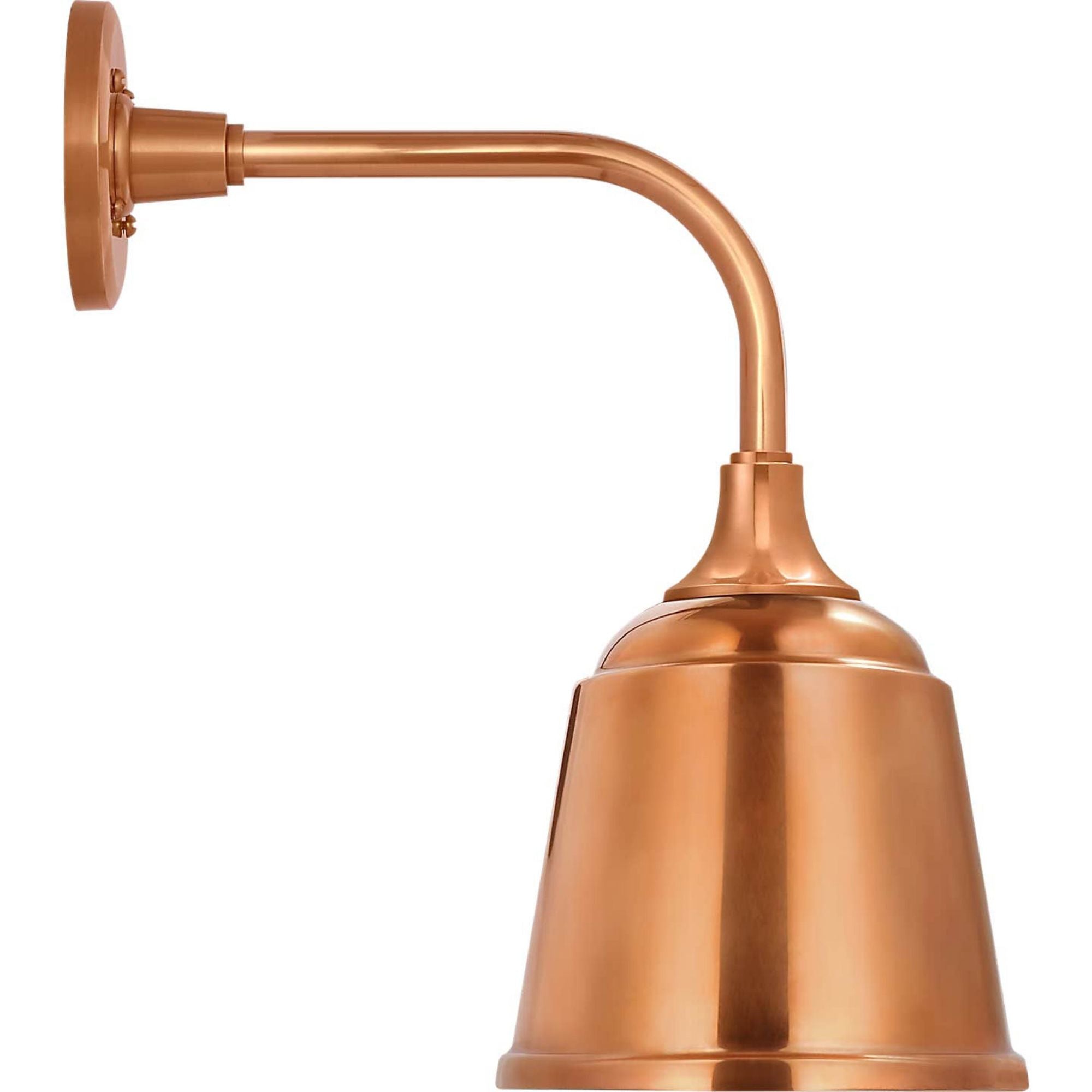 Thomas O'Brien Academy 11" Rex Barn Light in Soft Copper with 8" Soft Copper Rockhouse Shade W8" x H16.5" x E14.5"