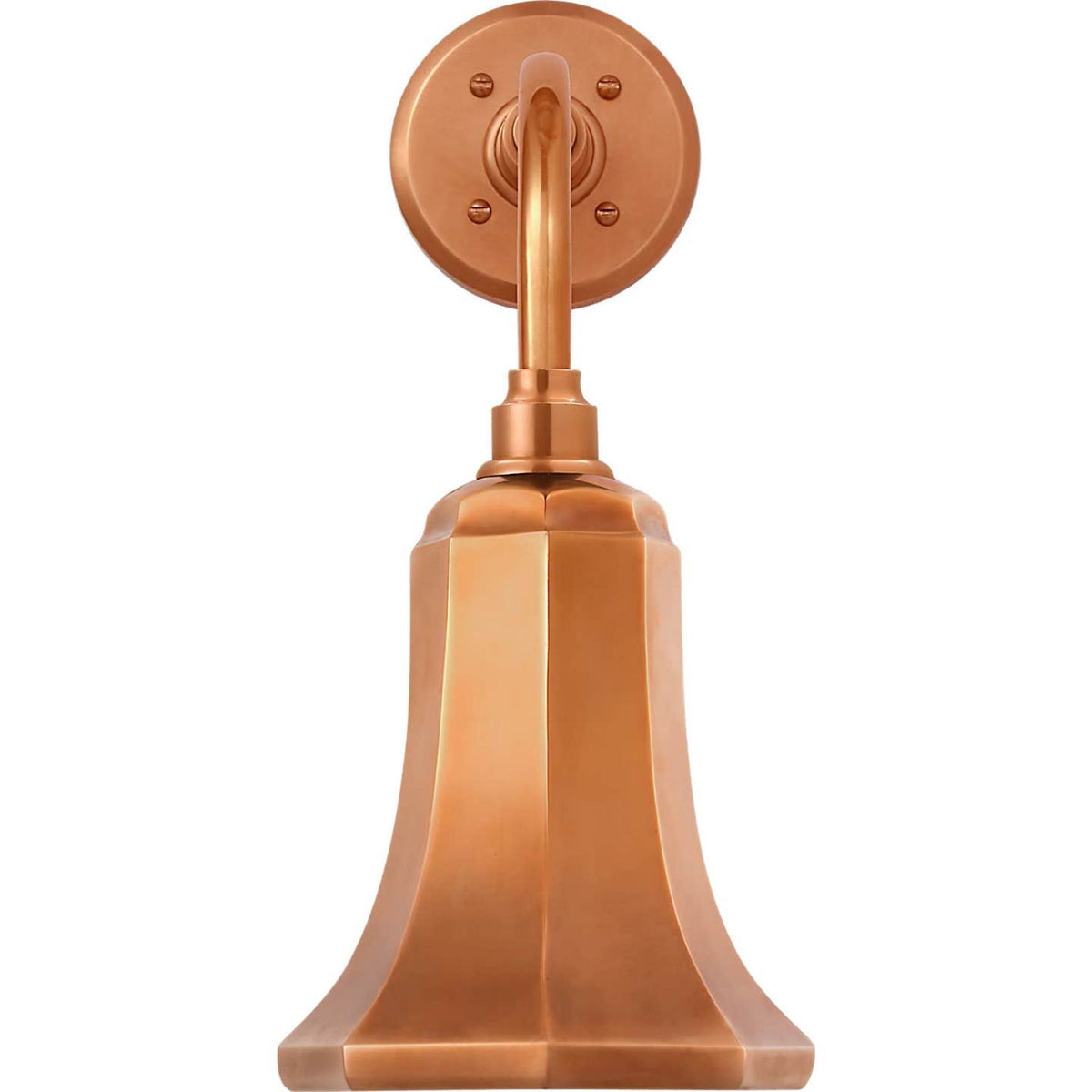Thomas O'Brien Academy 11" Rex Barn Light in Soft Copper with 7.5" Soft Copper Savannah Shade W7.5" x H17" x E14.25"