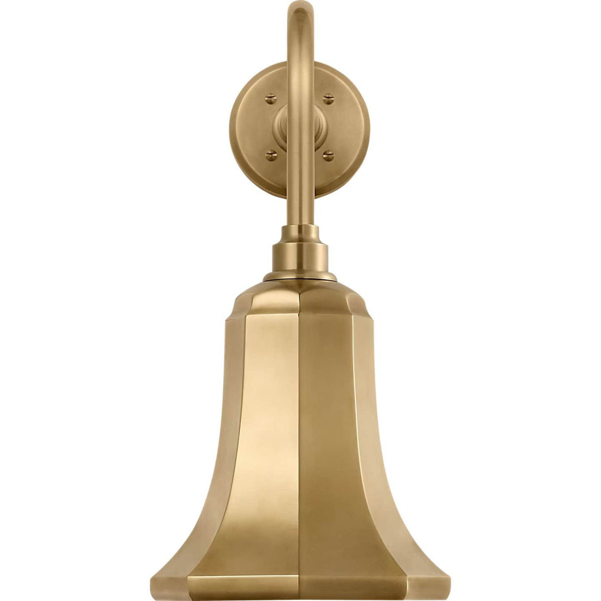 Thomas O'Brien Academy 20" Rex Barn Light in Hand-Rubbed Antique Brass with 7.5" Savannah Shade W7.5" x H19" x E23.75"